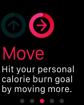 Activity Welcome Move on Apple Watch (1st generation) 38mm running watchOS 1.0.1