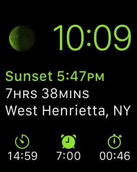 Modular – Sport Green on Apple Watch (1st generation) 38mm running watchOS 1.0.1