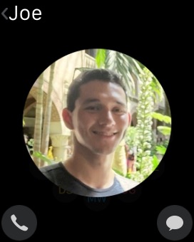 Friends Joe Details on Apple Watch (1st generation) 38mm running watchOS 1.0.1