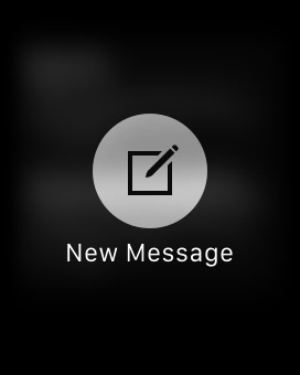 New Message on Apple Watch (1st generation) 38mm running watchOS 1.0.1