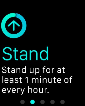 Activity Welcome Stand on Apple Watch (1st generation) 38mm running watchOS 1.0.1