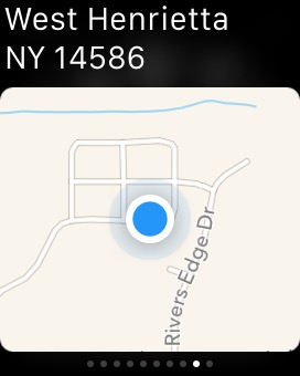 Glances Maps on Apple Watch (1st generation) 38mm running watchOS 1.0.1