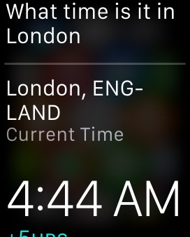 Siri Request on Apple Watch (1st generation) 38mm running watchOS 1.0.1