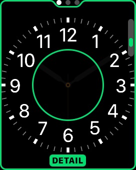 Edit Watch Face Detail on Apple Watch (1st generation) 38mm running watchOS 1.0.1